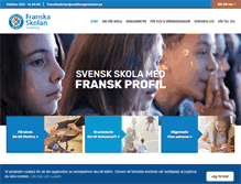 Tablet Screenshot of franskaskolangoteborg.se